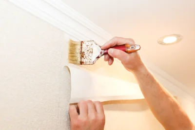 Pose de papier peint à Crain — revêtements muraux et toiles de verre